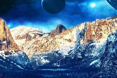 Extraterrestrial Landscape iPhone 5 Wallpapers