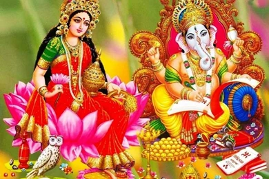 God Lakshmi And Ganesha Wallpapers Free Desktop Backgrounds And ...