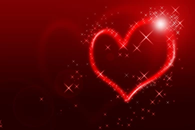 Download Wallpapers 3840x2400 Heart, Line, Shape, Light, Backgrounds ...