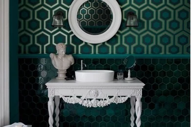 Geometric Green Wallpapers