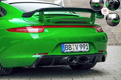 2013 TECHART Porsche 911 Carrera 4S Emerald Green   Spoiler ...
