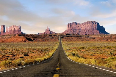 Straight Empty Road Wallpapers