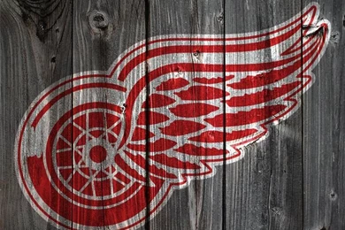 Detroit Red Wings Wood iPhone 4 Backgrounds