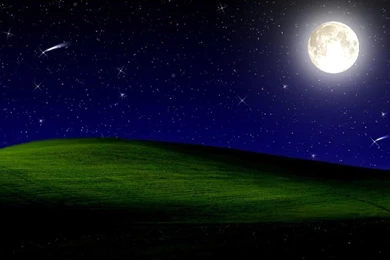 Wallpapers Night, Moon, Stars, Quiet Night In The Moon.