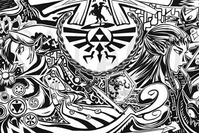 Link Triforce Ocarina Of Time The Legend Of Zelda Majoras Mask ...