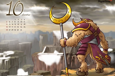 October Calendar   MapleStory Wallpapers 15   MapleStory Photo ...