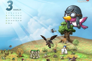 March Calendar   MapleStory Wallpapers 23   MapleStory Photo ...
