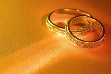 Gold Wedding Rings   Wallpaper.
