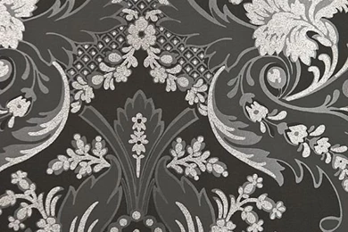 Charcoal Aldwych Damask Wallpapers