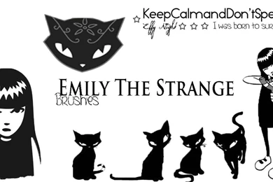Emily The Strange Brushes By KeepCalmandDontSpeak On DeviantArt