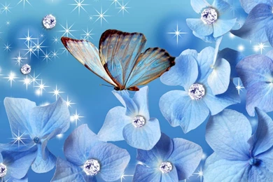 Wallpapers Vintage Flowers Flower Glitter Persona Sparkles Stars ...