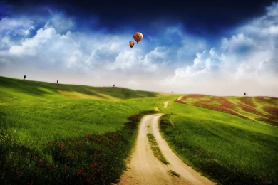 Uphill Road HD Wallpapers