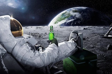 Download Funny Astronaut Relax Wallpapers Widescreen HD