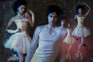 Damon&Elena   The Vampire Diaries Wallpapers (25721891)   Fanpop