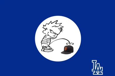 JokeWallpaper.com   Dodgers Fan Pissing On Giants Cap