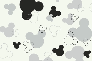 White Mickey Mouse Head Wallpapers   InteriorDecorating