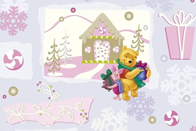 Xmas Winnie The Pooh   Disney Wallpapers (9579608)   Fanpop