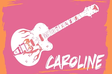 Guitar Girl Folded Notecards