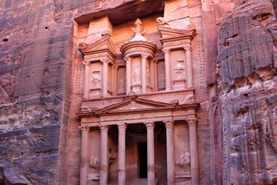 Petra Tag Wallpapers: Carved Temple Petra Jordan Ancient Rock Wide ...