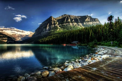 Fantastic lake louise in alberta canada hdr wallpapers hd free hd desktop wallpaper Canadian Desktop Backgrounds.jpg