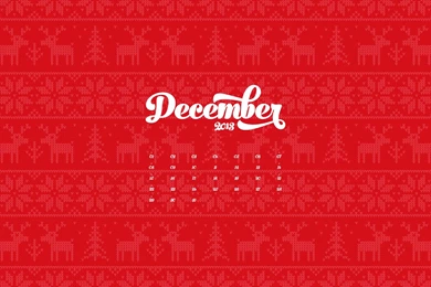 December 2013 Desktop Calendar Wallpapers