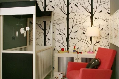 Small Kids Bedroom With Tree Wall Murals   Wallpapers Mural Ideas ...