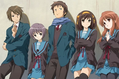 Download Wallpapers 1920x1080 Haruhi Suzumiya, Characters, Anime ...