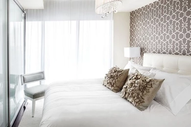 White Modern Master Bedroom Design Decorating Ideas With Brown ...