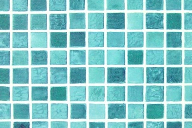 Aqua Blue Mosaic Tile Self Adhesive Wallpapers   Wallstickery.com