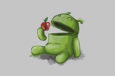 Android Vs Apple   Funny Wallpapers For Android FansDzineblog360 ...