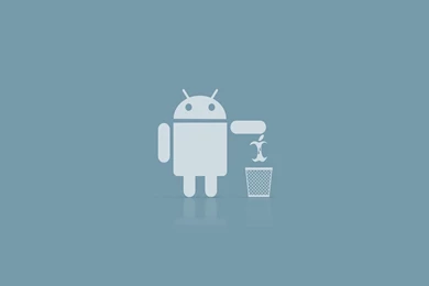 Android Robot Eat Apple HD Desktop Wallpaper Backgrounds Download