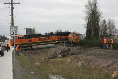 CADman Do: BNSF Train Wreck In Marysville, WA