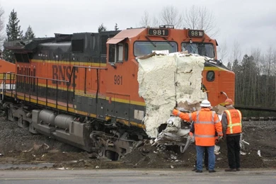 CADman Do: BNSF Train Wreck In Marysville, WA