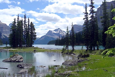 Jasper National Park Photo: Maligne Lake   DH Wall's Jasper Journal