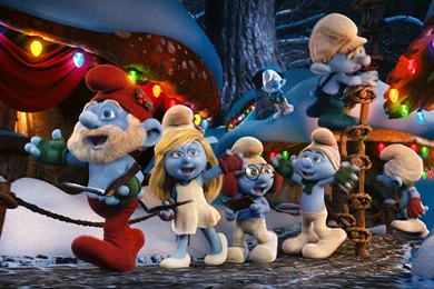 Christmas Smurfs   The Smurfs Wallpapers