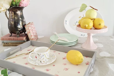 DIY Wallpapers Breakfast Tray