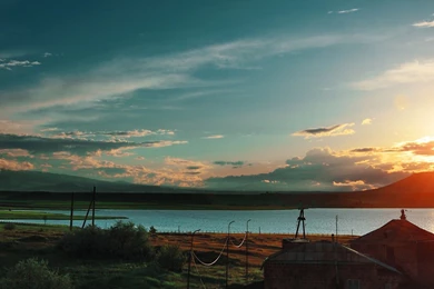 Armenia Sunset From Train iPhone Panoramic Wallpapers Download ...