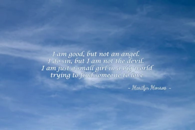 I Am Good But Not An Angel... Wallpapers