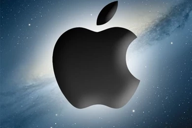 iPhone Wallpapers   Apple On Brushed Metal By Mblode On DeviantArt