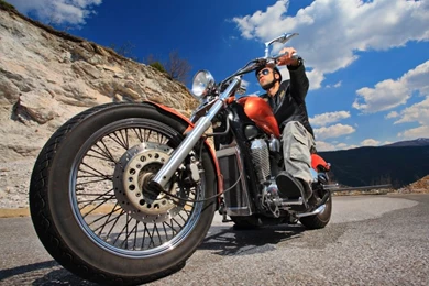 Biker HD Desktop Wallpapers : Widescreen : High Definition ...