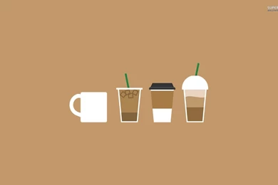Different Coffee Types, Frappe, Latte, Ice Coffee, Vector ...