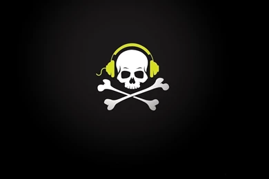 Headphones Skull And Crossbones Wallpapers
