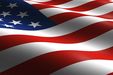 USA Flag 3D Abstract Art