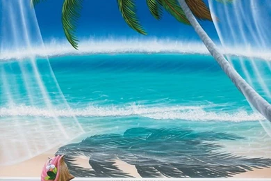 The Beautiful Sceneries Of Beach Wall Mural   Wallpapers Mural Ideas