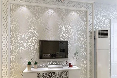 Popular Silver Grey Wallpaper Buy Cheap Silver Grey Wallpapers Lots ...