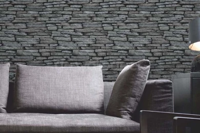 Fine Decor Slate Wallpapers In Natural Grey Silver At GoWallpapers UK