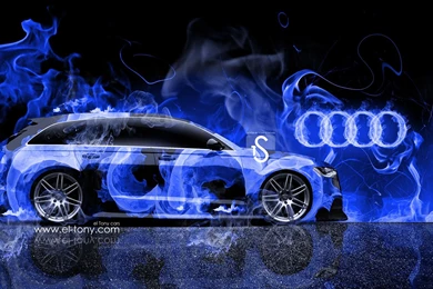 Audi A6 Avant Quattro Fire Car Mika Jumisko 2014 Wallpapers « El Tony