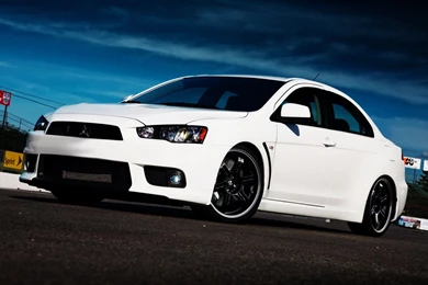 Vehicles Mitsubishi Lancer Evolution White Cars 1920×1080 HD ...