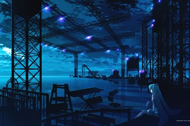 Moe 101925 108 Hatsune Miku Landscape Vocaloid Wallpapers   1629344