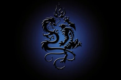 Gallery For   Dark Blue Dragons Wallpapers